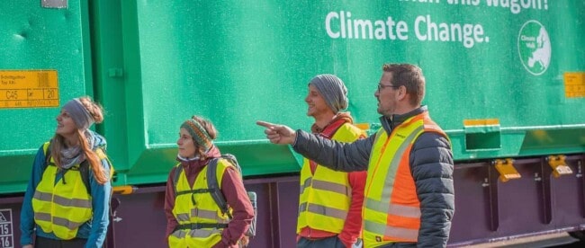 Klimaaktivist*innen auf dem Climate Walk 2021
